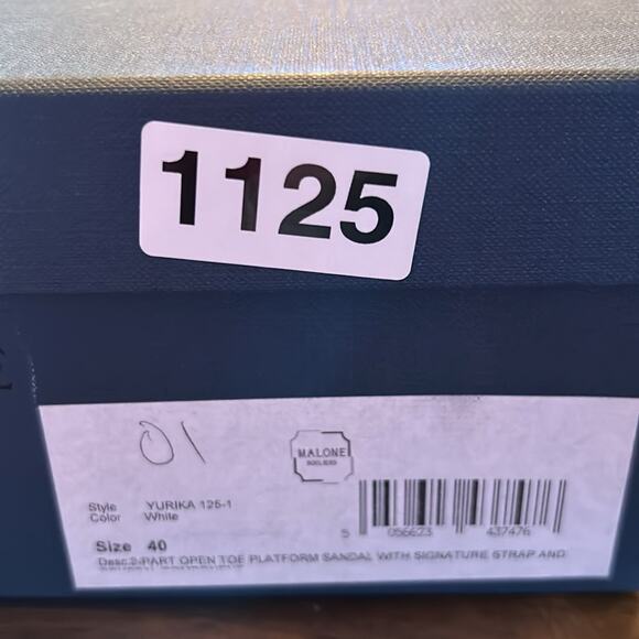 Malone Souliers Yurkia Crystal Platform Sandals Block Heel Open Toe NEW EU 40 - Picture 13 of 13